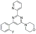 4-[6-(2-FLUOROPHENYL)-2-PYRIDIN-2-YLPYRIMIDIN-4-YL]MORPHOLINE Struktur