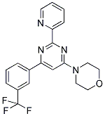 4-(2-PYRIDIN-2-YL-6-[3-(TRIFLUOROMETHYL)PHENYL]PYRIMIDIN-4-YL)MORPHOLINE Struktur