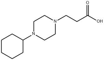 3-(4-CYCLOHEXYL-PIPERAZIN-1-YL)-PROPIONIC ACID Struktur