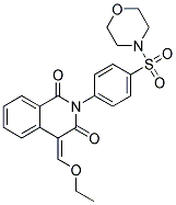 4-ETHOXYMETHYLENE-2-[4-(MORPHOLINE-4-SULFONYL)-PHENYL]-4H-ISOQUINOLINE-1,3-DIONE Struktur