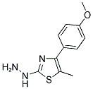 [4-(4-METHOXY-PHENYL)-5-METHYL-THIAZOL-2-YL]-HYDRAZINE Struktur