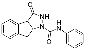 1,2,3,3A,8,8A-HEXAHYDRO-1-(2-AZA-1-OXO-2-PHENYLETHYL)INDENO[2,1-C]PYRAZOL-3-ONE Struktur