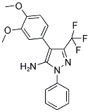 4-(3,4-DIMETHOXYPHENYL)-1-PHENYL-3-(TRIFLUOROMETHYL)-1H-PYRAZOL-5-YLAMINE Struktur