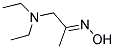 1-DIETHYLAMINO-PROPAN-2-ONE OXIME Struktur