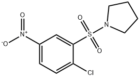 1-(2-CHLORO-5-NITRO-BENZENESULFONYL)-PYRROLIDINE Struktur