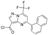 5-NAPHTHALEN-1-YL-7-TRIFLUOROMETHYL-PYRAZOLO[1,5-A]PYRIMIDINE-3-CARBONYL CHLORIDE Struktur