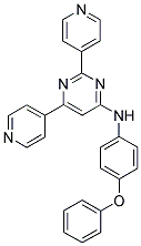 (2,6-DI-PYRIDIN-4-YL-PYRIMIDIN-4-YL)-(4-PHENOXY-PHENYL)-AMINE Struktur