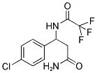 3-(4-CHLOROPHENYL)-3-[(2,2,2-TRIFLUOROACETYL)AMINO]PROPANAMIDE Struktur