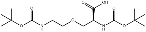 BOC-LYS[*4(<-O),BOC]OH Struktur