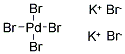 POTASSIUM HEXABROMOPALLADATE (IV) Struktur