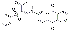 2-((3-OXO-2-(PHENYLSULFONYL)BUT-1-ENYL)AMINO)ANTHRACENE-9,10-DIONE Struktur