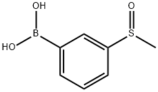 3-METHYLSULFINYLPHENYLBORONIC ACID Struktur