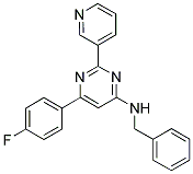 N-BENZYL-6-(4-FLUOROPHENYL)-2-PYRIDIN-3-YLPYRIMIDIN-4-AMINE Struktur