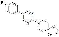 8-[5-(4-FLUOROPHENYL)PYRIMIDIN-2-YL]-1,4-DIOXA-8-AZASPIRO[4.5]DECANE Struktur