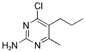 4-CHLORO-6-METHYL-5-PROPYLPYRIMIDIN-2-YLAMINE Struktur