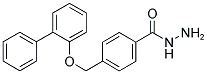 4-(BIPHENYL-2-YLOXYMETHYL)-BENZOIC ACID HYDRAZIDE Struktur