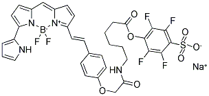 BODIPY(R) 650/665-X, STP ESTER, SODIUM SALT Struktur