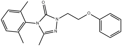 4-(2,6-DIMETHYLPHENYL)-5-METHYL-2-(2-PHENOXYETHYL)-2,4-DIHYDRO-3H-1,2,4-TRIAZOL-3-ONE Struktur