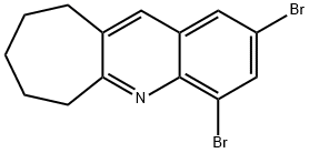 2,4-DIBROMO-7,8,9,10-TETRAHYDRO-6H-CYCLOHEPTA[B]QUINOLINE Struktur