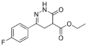 6-(4-FLUOROPHENYL)-4,5-DIHYDRO-3-PYRIDAZONE-4-CARBOXYLIC ACID, ETHYL ESTER Struktur