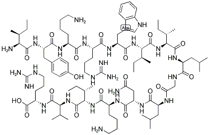 H-ILE-TYR-LYS-ARG-TRP-ILE-ILE-LEU-GLY-LEU-ASN-LYS-ILE-VAL-ARG-OH Struktur