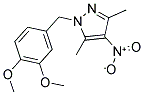 1-(3,4-DIMETHOXY-BENZYL)-3,5-DIMETHYL-4-NITRO-1H-PYRAZOLE Struktur