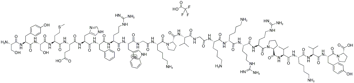 [D-LYS16]-ADRENOCORTICOTROPIC HORMONE FRAGMENT 1-24 HUMAN, RAT TRIFLUOROACETATE SALT Struktur