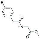 [2-(4-FLUORO-PHENYL)-ACETYLAMINO]-ACETIC ACID METHYL ESTER Struktur