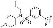 N-(1-METHYLPIPERIDIN-4-YL)-N-PROPYL-3-(TRIFLUOROMETHYL)BENZENESULPHONAMIDE Struktur