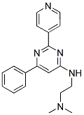 N,N-DIMETHYL-N'-(6-PHENYL-2-PYRIDIN-4-YLPYRIMIDIN-4-YL)ETHANE-1,2-DIAMINE Struktur