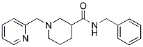 N-BENZYL-1-(2-PYRIDINYLMETHYL)PIPERIDINE-3-CARBOXAMIDE Struktur