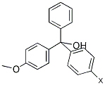 4-METHOXYTRITYL ALCOHOL, POLYMER-BOUND Struktur