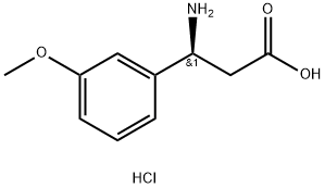 (S)-3-AMINO-3-(3-METHOXY-PHENYL)-PROPANOIC ACID HYDROCHLORIDE Struktur