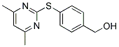 4-[(4,6-DIMETHYLPYRIMIDIN-2-YL)THIO]PHENYLMETHANOL Struktur