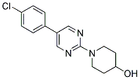 1-[5-(4-CHLOROPHENYL)PYRIMIDIN-2-YL]PIPERIDIN-4-OL Struktur