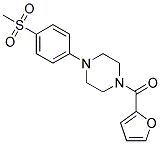 1-(2-FUROYL)-4-[4-(METHYLSULFONYL)PHENYL]PIPERAZINE Struktur