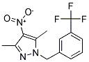 3,5-DIMETHYL-4-NITRO-1-(3-TRIFLUOROMETHYL-BENZYL)-1H-PYRAZOLE Struktur