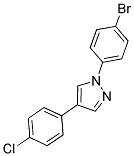 1-(4-BROMOPHENYL)-4-(4-CHLOROPHENYL)-1H-PYRAZOLE Struktur