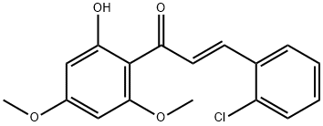 2-CHLORO-4',6'-DIMETHOXY-2'-HYDROXYCHALCONE Struktur