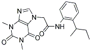 N-(2-SEC-BUTYLPHENYL)-2-(1,3-DIMETHYL-2,6-DIOXO-1,2,3,6-TETRAHYDRO-7H-PURIN-7-YL)ACETAMIDE Struktur