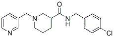 N-(4-CHLOROBENZYL)-1-(3-PYRIDINYLMETHYL)PIPERIDINE-3-CARBOXAMIDE Struktur