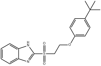 2-([2-(4-TERT-BUTYLPHENOXY)ETHYL]SULFONYL)-1H-BENZIMIDAZOLE Struktur