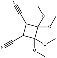 3,3,4,4-TETRAMETHOXYCYCLOBUTANE-1,2-DICARBONITRILE Struktur