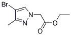 (4-BROMO-3-METHYL-PYRAZOL-1-YL)-ACETIC ACID ETHYL ESTER Struktur