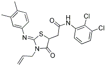 (Z)-2-(3-ALLYL-2-(3,4-DIMETHYLPHENYLIMINO)-4-OXOTHIAZOLIDIN-5-YL)-N-(2,3-DICHLOROPHENYL)ACETAMIDE|