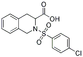 2-(4-CHLORO-BENZENESULFONYL)-1,2,3,4-TETRAHYDRO-ISOQUINOLINE-3-CARBOXYLIC ACID Struktur