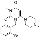 1-(2-BROMOBENZYL)-3-METHYL-6-(4-METHYLPIPERAZIN-1-YL)PYRIMIDINE-2,4(1H,3H)-DIONE Struktur