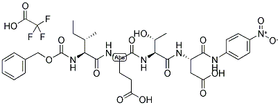 BENZYLOXYCARBONYL-ILE-GLU-THR-ASP-P-NITROANILIDE TRIFLUOROACETATE SALT Struktur