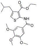 ETHYL 4-ISOBUTYL-2-(3,4,5-TRIMETHOXYBENZAMIDO)THIOPHENE-3-CARBOXYLATE Struktur