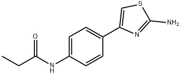 N-[4-(2-AMINO-1,3-THIAZOL-4-YL)PHENYL]PROPANAMIDE Struktur